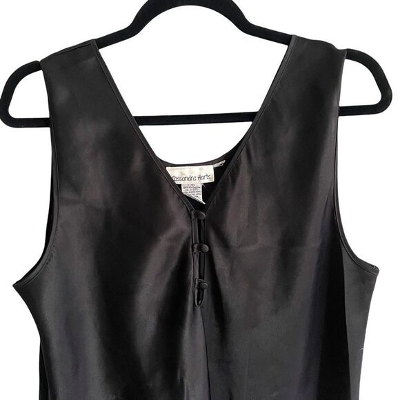 Cassandra HART Black Short Nightdress Nightgown Chemise L - Picture 2 of 4